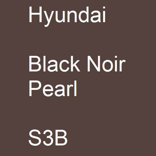 Hyundai, Black Noir Pearl, S3B.